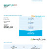 editable template, Australia ANZ bank statement easy to fill template in Excel and PDF format, 2 pages