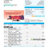editable template, Australia Bendigo bank statement easy to fill template in Excel and PDF format, 2 pages
