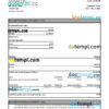 editable template, Australia Citibank bank statement easy to fill template in Excel and PDF format