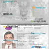 editable template, BELGIUM passport PSD template, with fonts, version 2