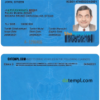BRUNEI driver license PSD template