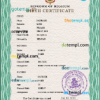 editable template, Belgium vital record birth certificate PSD template, fully editable