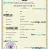 editable template, Brazil vital record birth certificate PSD template