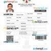 editable template, Gibraltar electronic visa PSD template, completely editable