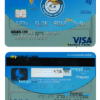editable template, Greece Alpha bank visa credit card PSD template, version 2