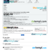 editable template, Guatemala hotel booking confirmation Word and PDF template