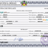 editable template, Guinea-Bissau vital record death certificate PSD template, completely editable