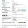 editable template, Guinea death certificate Word and PDF template, completely editable