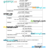 editable template, Hong Kong death certificate Word and PDF template, completely editable