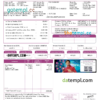 editable template, India Adani utility bill template in Word and PDF format