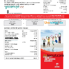 editable template, India Airtel telecommunication services utility bill template in Word and PDF format