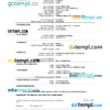 editable template, Iran death certificate Word and PDF template, completely editable