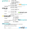 editable template, Iraq vital record death certificate Word and PDF template