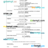 editable template, Ireland vital record death certificate Word and PDF template