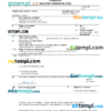 editable template, Jordan vital record death certificate Word and PDF template