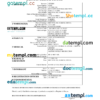 editable template, Kenya vital record death certificate Word and PDF template