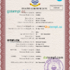 editable template, Kiribati death certificate PSD template, completely editable