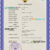 editable template, Kuwait vital record death certificate PSD template