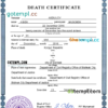 editable template, Kyrgyzstan death certificate PSD template, completely editable