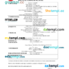 editable template, Laos vital record death certificate Word and PDF template