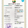 editable template, Laos vital record death certificate PSD template, fully editable