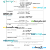 editable template, Latvia vital record death certificate Word and PDF template