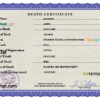 editable template, Latvia death certificate PSD template, completely editable
