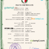 editable template, Malta vital record death certificate PSD template