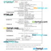 editable template, Mauritius death certificate Word and PDF template, completely editable