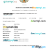 editable template, Mexico vital record death certificate Word and PDF template