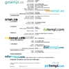 editable template, Mongolia vital record death certificate Word and PDF template