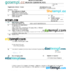 editable template, Montenegro death certificate Word and PDF template, completely editable