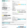 editable template, Morocco vital record death certificate Word and PDF template