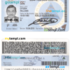 editable template, Nicaragua identity card PSD template, with fonts