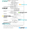 editable template, Nauru death certificate Word and PDF template, completely editable