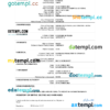 editable template, Nepal vital record death certificate Word and PDF template