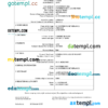 editable template, Netherlands vital record death certificate Word and PDF template