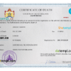 editable template, Netherlands death certificate PSD template, completely editable