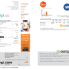 editable template, New Zealand Genesis Gas utility bill template in Word and PDF format, 3 pages