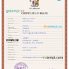 editable template, New Zealand vital record death certificate PSD template