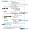 editable template, Nicaragua vital record death certificate Word and PDF template