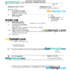 editable template, North Macedonia death certificate Word and PDF template, completely editable