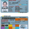 Pakistan Islamabad driver license PSD template