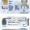 editable template, Peru identity card PSD template, with fonts