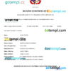 editable template, Panama death certificate Word and PDF template, completely editable