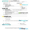 editable template, Poland death certificate Word and PDF template, completely editable