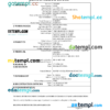 editable template, Rwanda vital record death certificate Word and PDF template