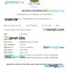 editable template, Saint Vincent and the Grenadines vital record death certificate Word and PDF template