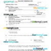 editable template, San Marino death certificate Word and PDF template, completely editable