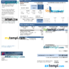 editable template, Saudi Arabia Saudi Petro Gas utility bill, Word and PDF template